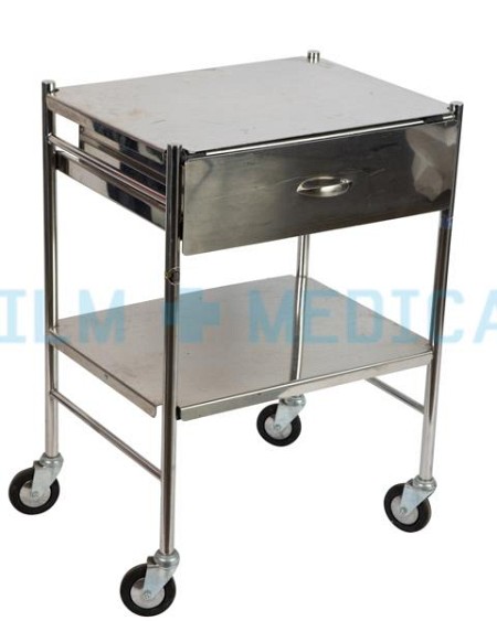 Trolley Rectangular with Single Drawer